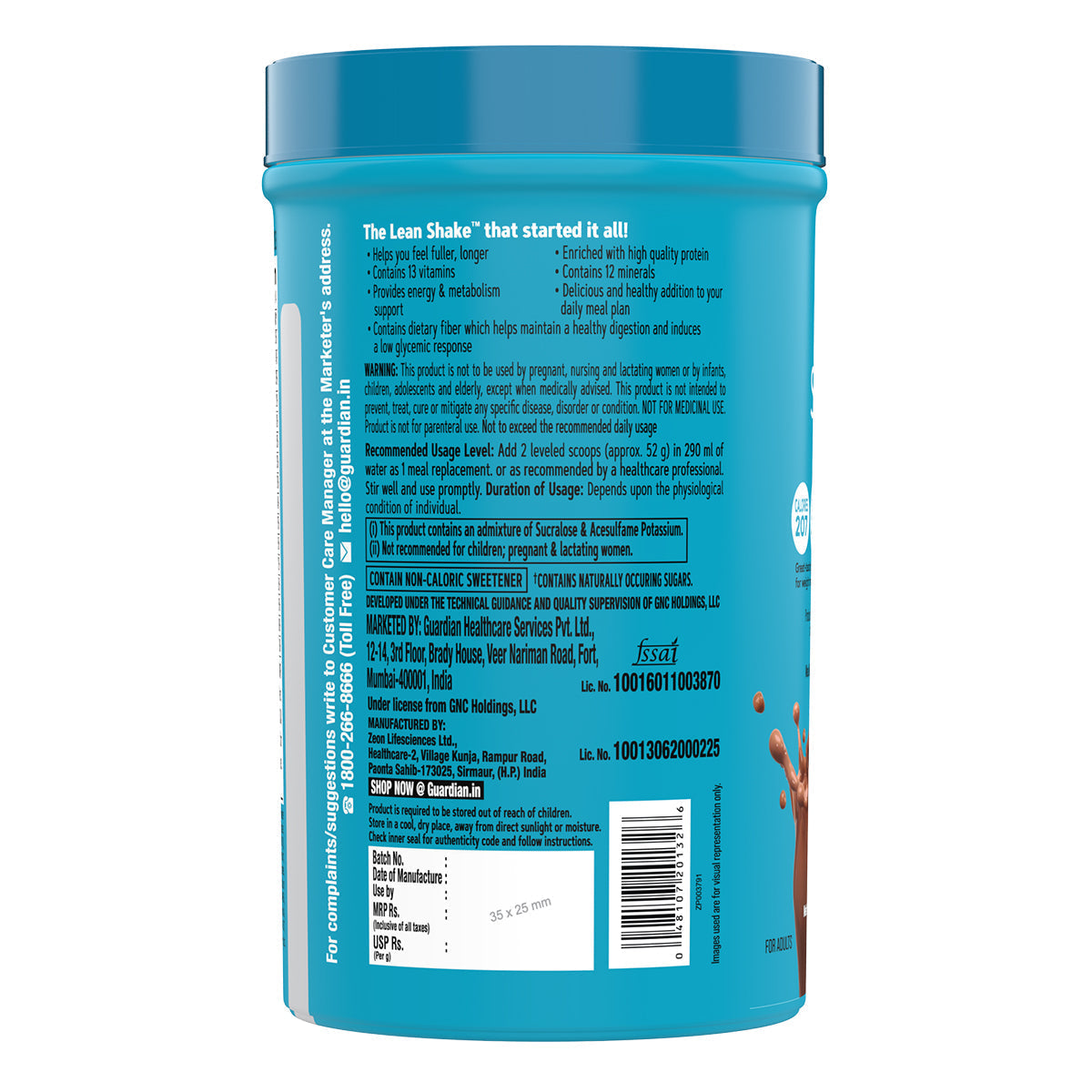 GNC Total Lean Lean Shake 25 - 750 gms
